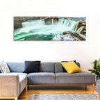 Goðafoss Winter Waterfall Wall Art