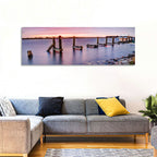 Bayou Lafourche Dock Sunrise Wall Art