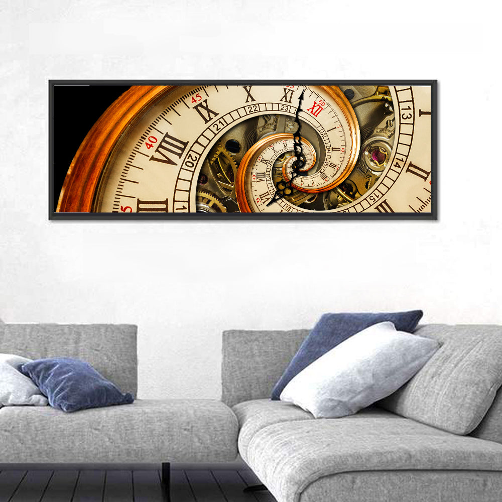 Antique Spiral Clock Face Wall Art