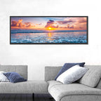 Sunburst Ocean Wave Wall Art