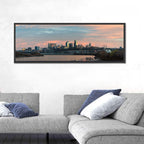 Kansas City Sunset Skyline Wall Art
