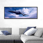 Supersonic Fighter Jet Over Ocean Wall Art