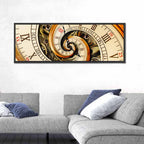 Steampunk Spiral Clock Wall Art
