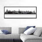 Amsterdam Skyline Silhouette Wall Art