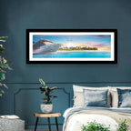 Cruise Ship at Tropical Sunset Wall Art