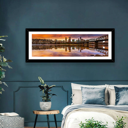 Portland Downtown Skyline Wall Art