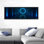 Glowing Neon Corridor Wall Art
