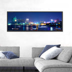 Pattaya Bay Night Skyline Wall Art