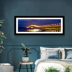 Suramadu Bridge at Dusk Wall Art