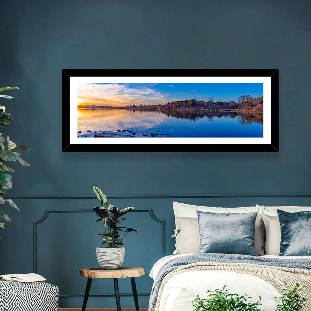 Lake Zorinsky Sunset Reflection Wall Art