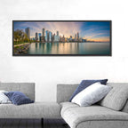 Chicago Skyline at Golden Hour Wall Art