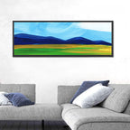 Serene Painted Mountains Wall Art