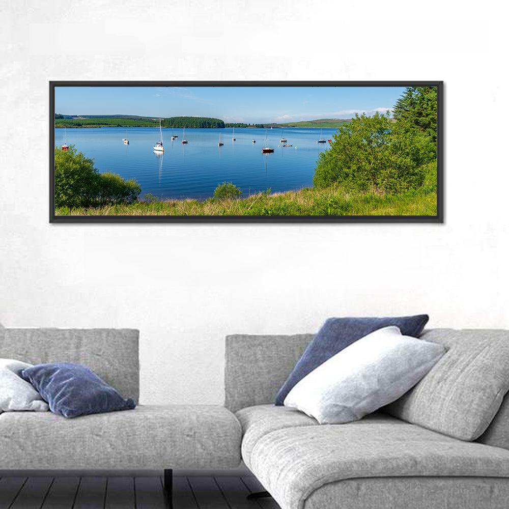 Boats On Llyn Brenig Wall Art