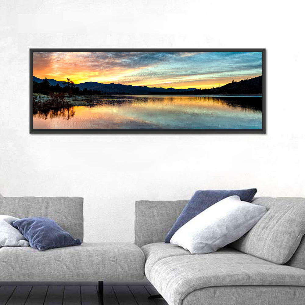 Lake Hemet Sunrise Reflection Wall Art