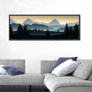 Misty Hills Silhouette Wall Art