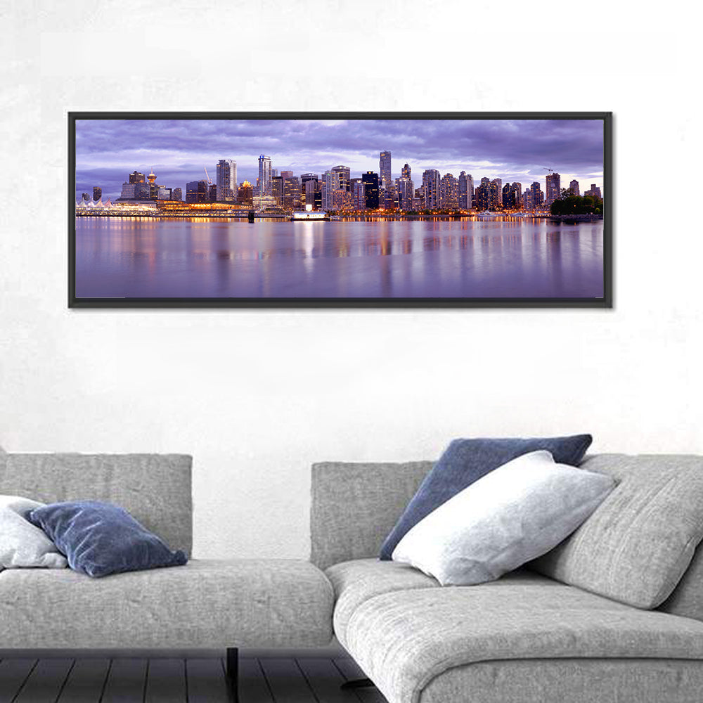 Vancouver Skyline at Twilight Wall Art