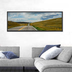 Montana Road Through Golden Hills Wall Art