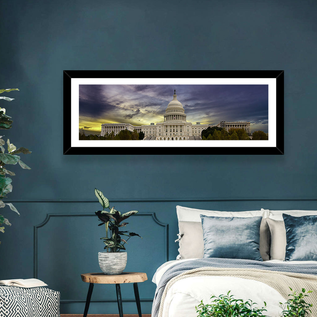 United States Capitol at Dusk Wall Art