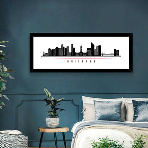 Brisbane City Skyline Wall Art