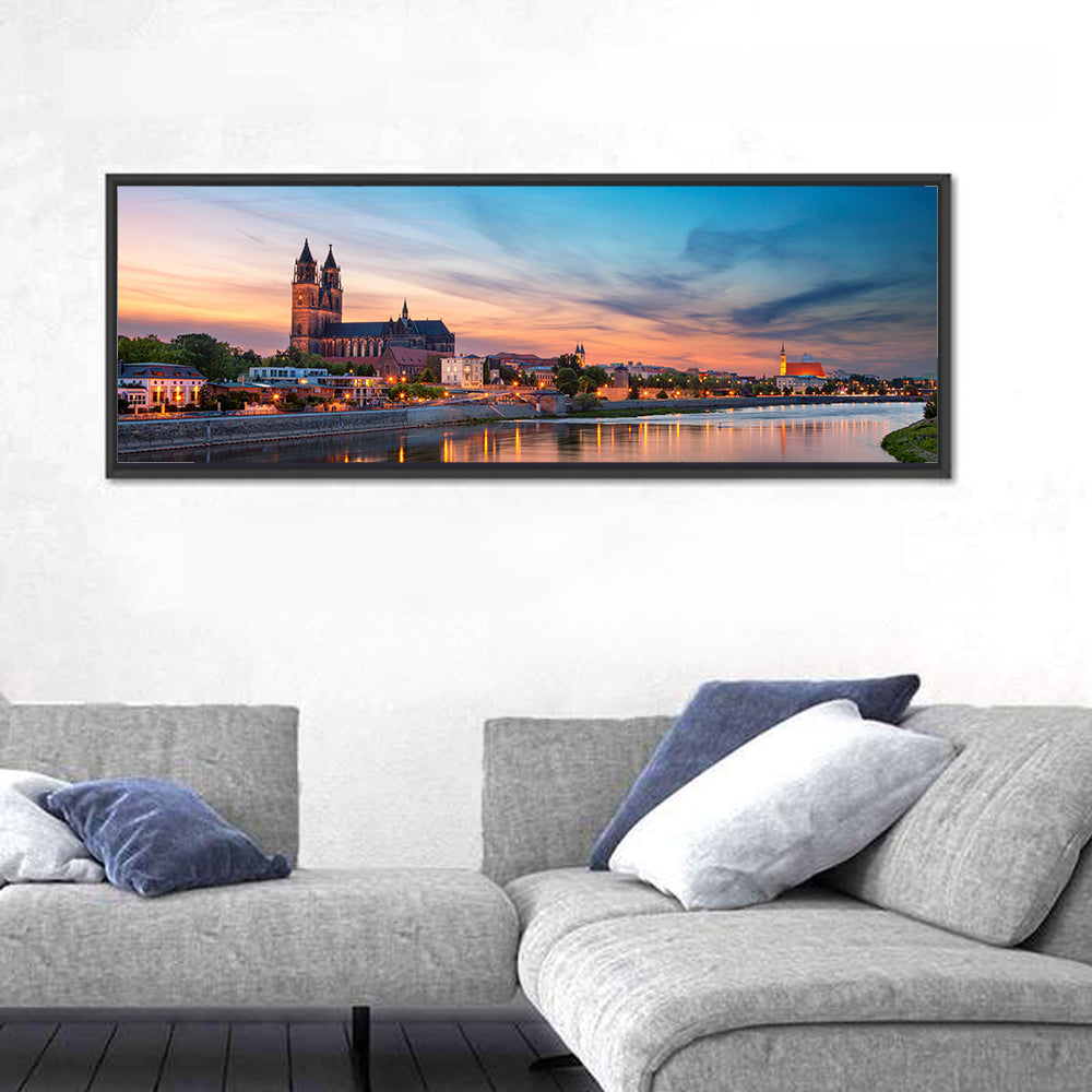 Magdeburg Cathedral at Dusk Wall Art