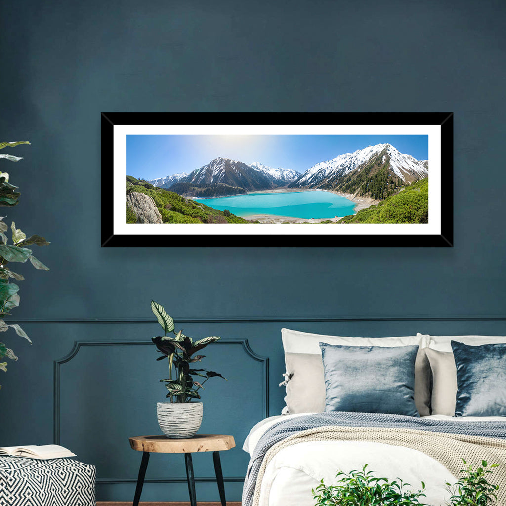 Big Almaty Lake Vista Wall Art