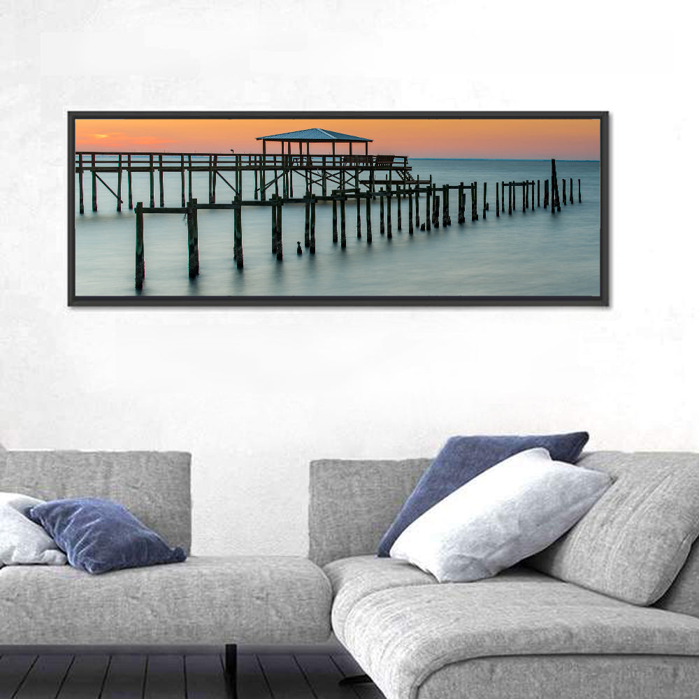 Fairhope Pier at Sunset Wall Art