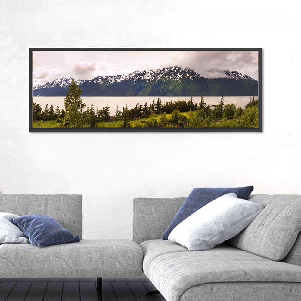 Alaska Mountain Lake View Wall Art