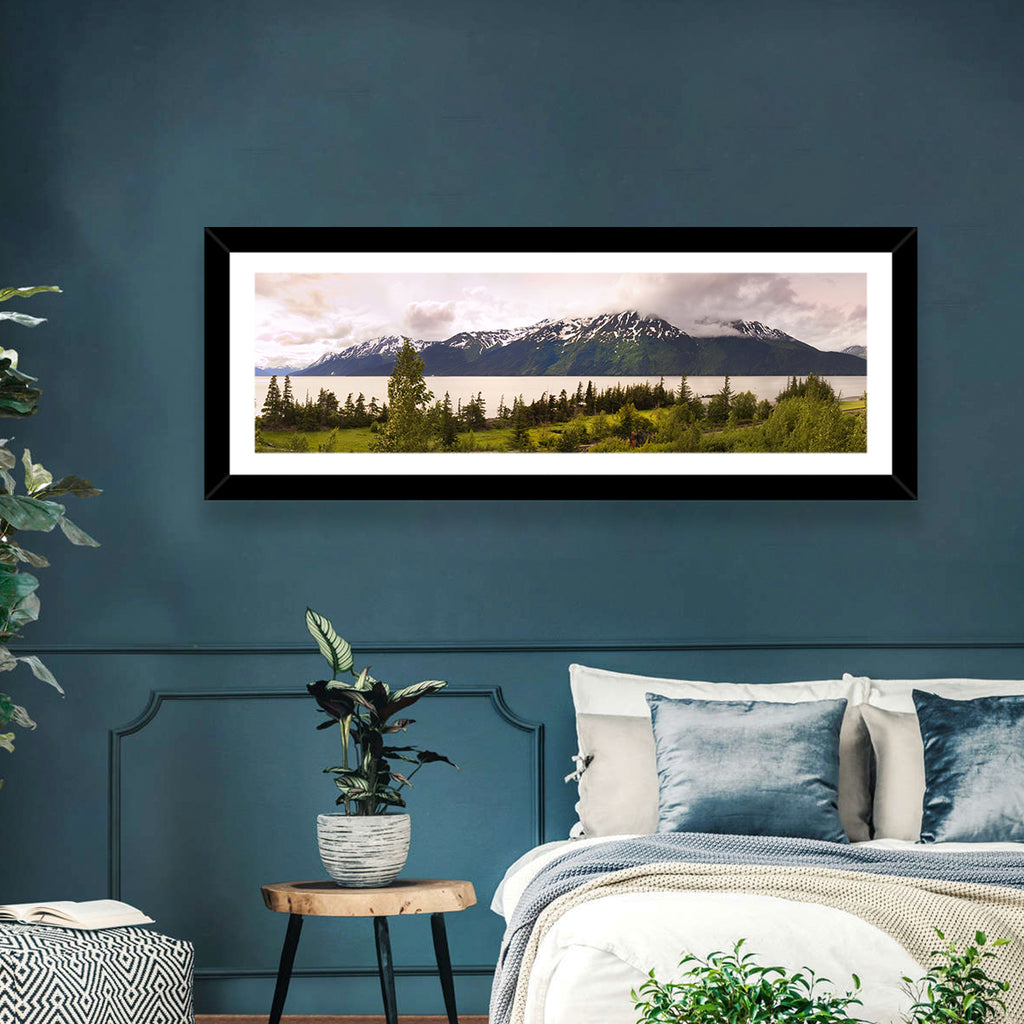 Alaska Mountain Lake View Wall Art