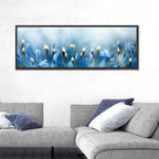 Blue Bellflowers and Yellow Buds Wall Art