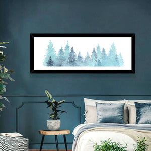 Watercolor Pine Trees Wall Art