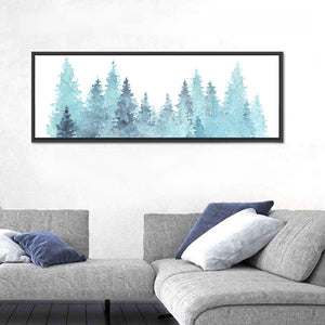 Watercolor Pine Trees Wall Art
