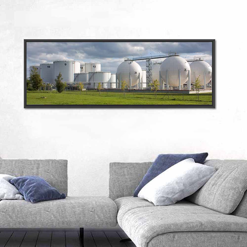 Numbered Industrial Storage Tanks Wall Art
