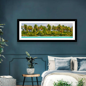 Palm Trees On Island Wall Art