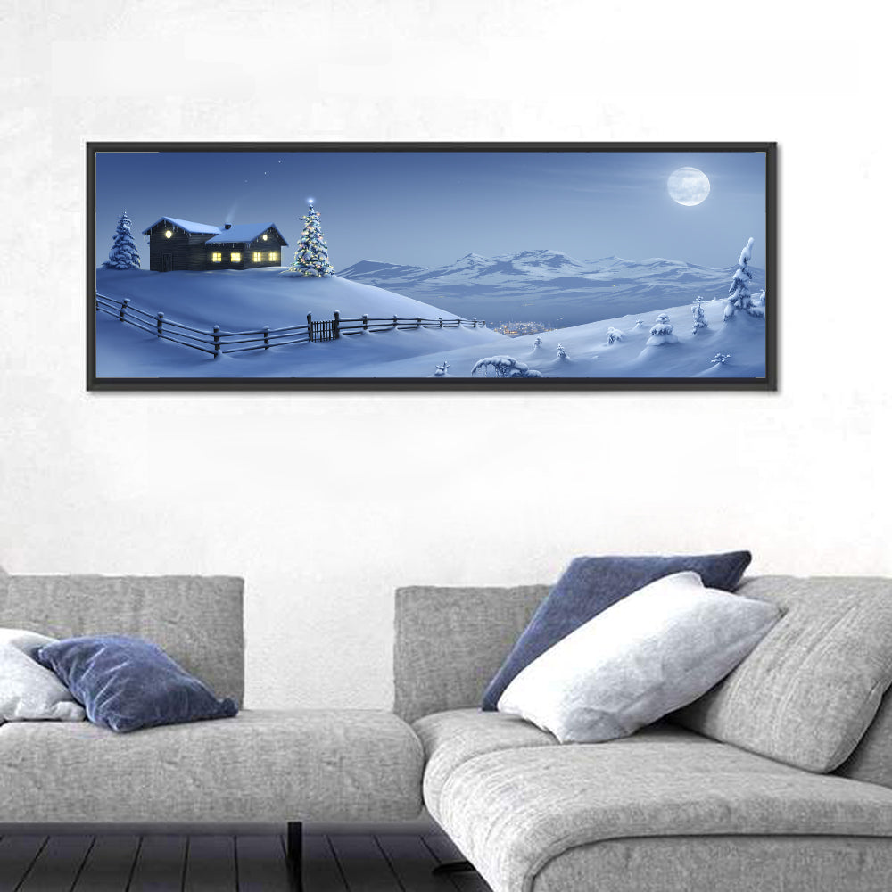 Winter Mountains House Wall Art