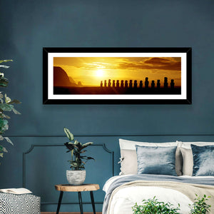 Stone Statues Easter Island Wall Art