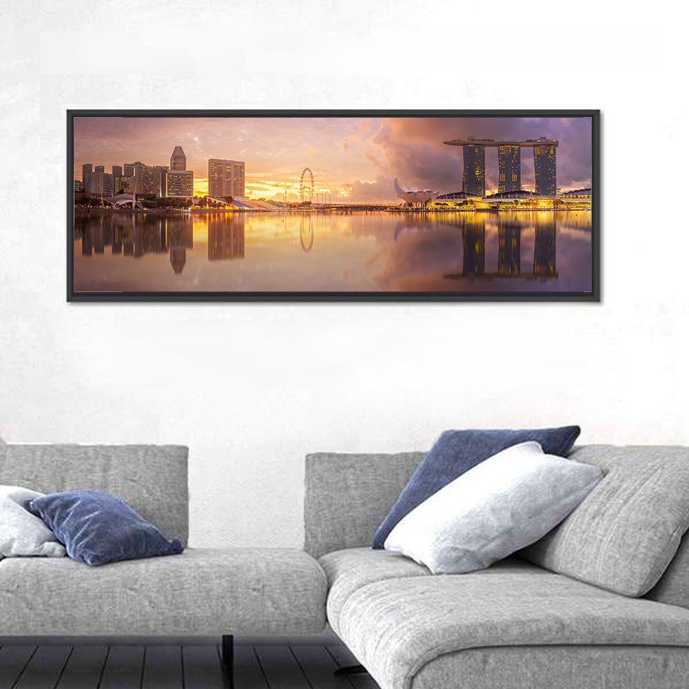 Marina Bay Skyline at Dusk Wall Art