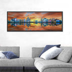 Hangzhou Golden Sphere Skyline at Dusk Wall Art