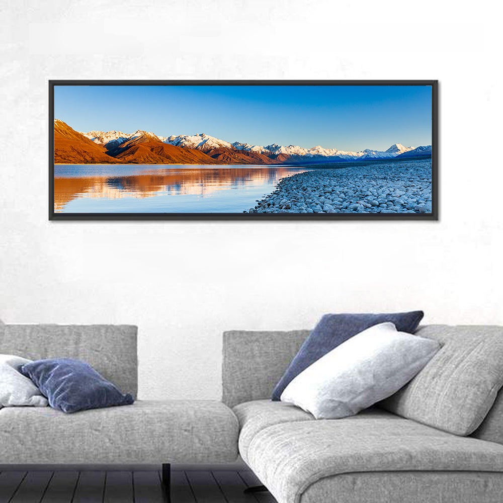 Lake Pukaki Sunset Reflection Wall Art