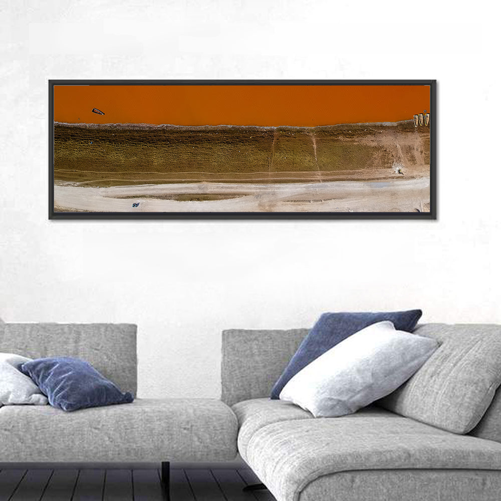 Lake Retba Aerial View Wall Art
