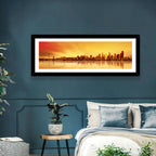 Seattle Skyline in Golden Hour Wall Art