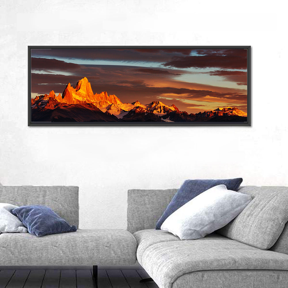 Mount Fitz Roy at Golden Hour Wall Art