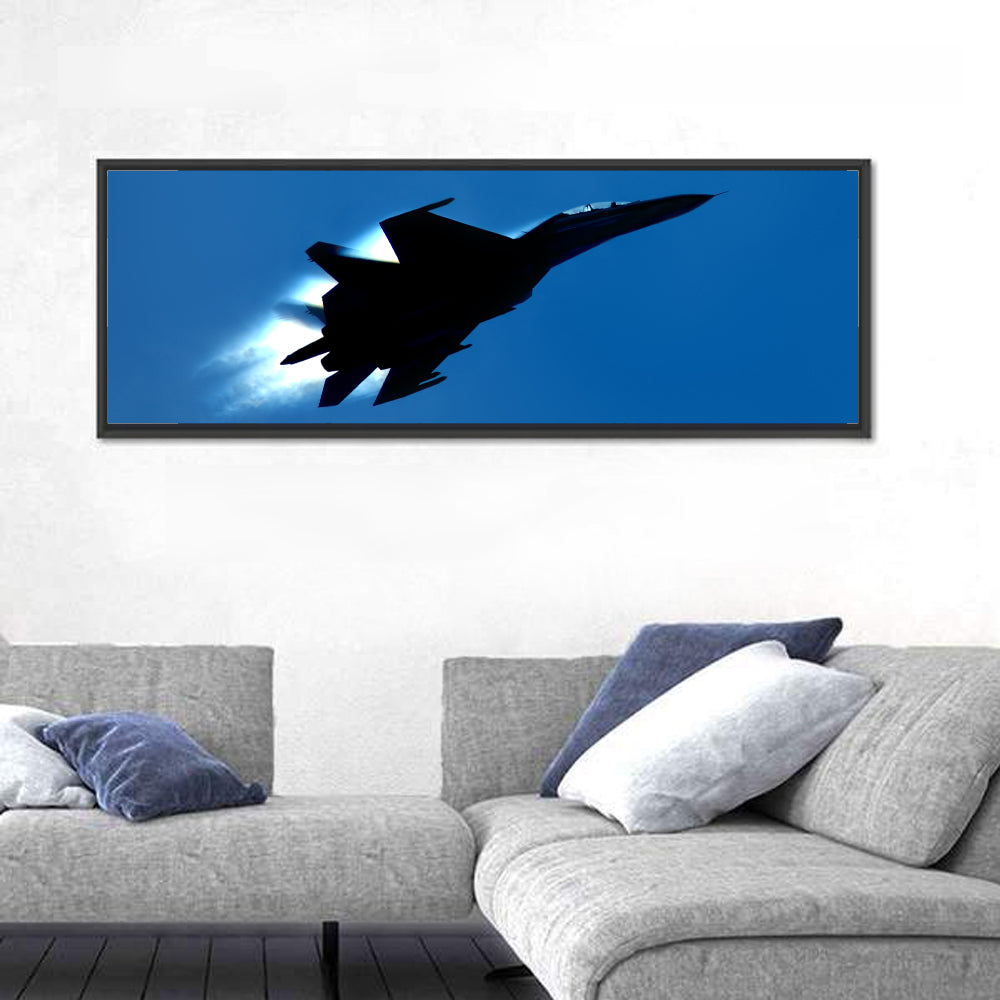 Su-27 Silhouette Wall Art