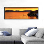 Lake Zurich Golden Sunset Wall Art