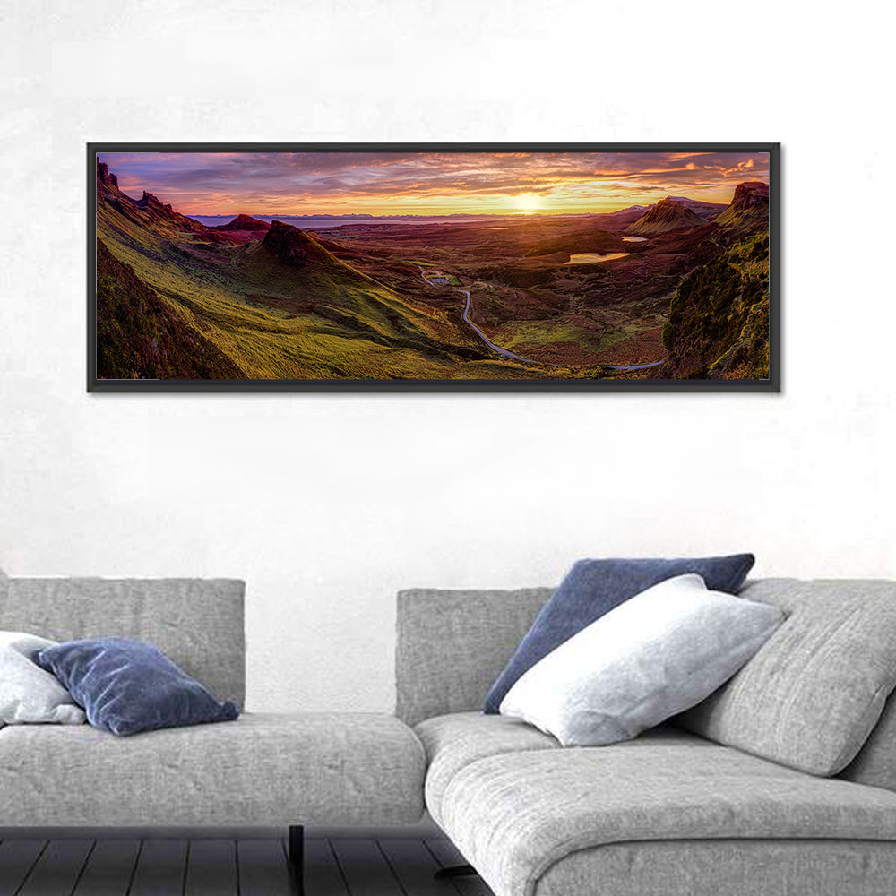 Quiraing Isle of Skye Sunset Wall Art
