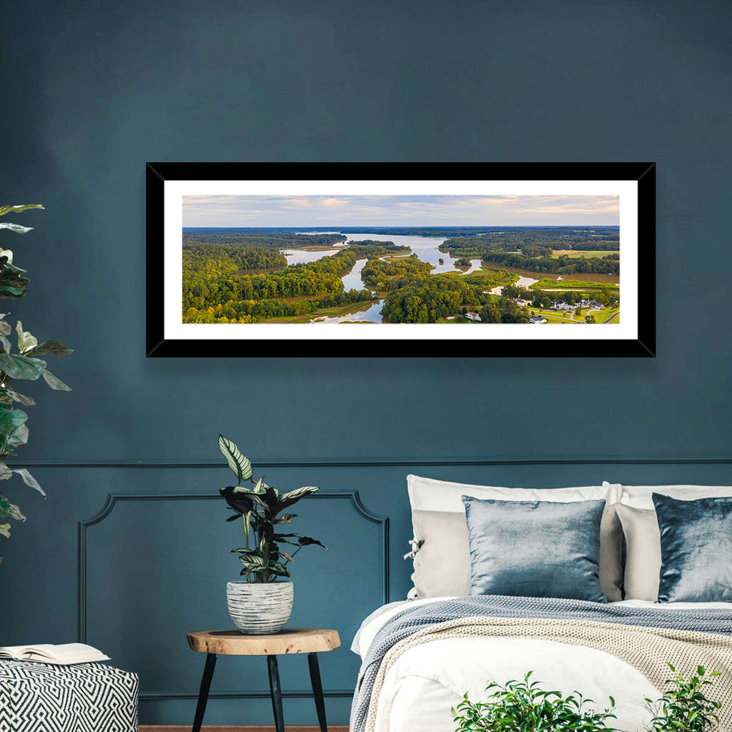 Lake Oconee Aerial Landscape Wall Art