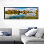 Myvatn Volcanic Rock Reflections Wall Art