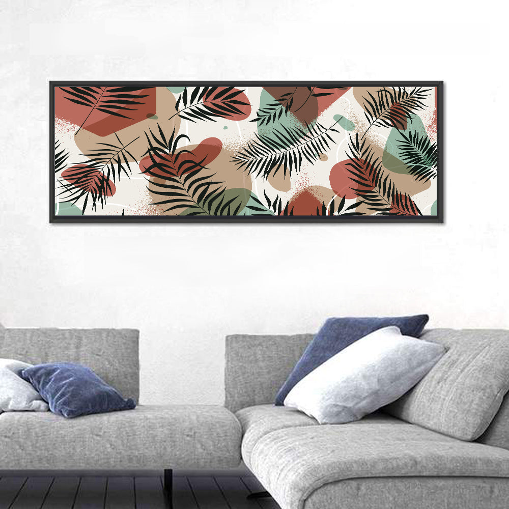 Geometric Tropical Pattern Wall Art