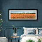 Golden Wheat Field with Poppies Wall Art