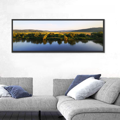 Peaceful River Sunset Wall Art