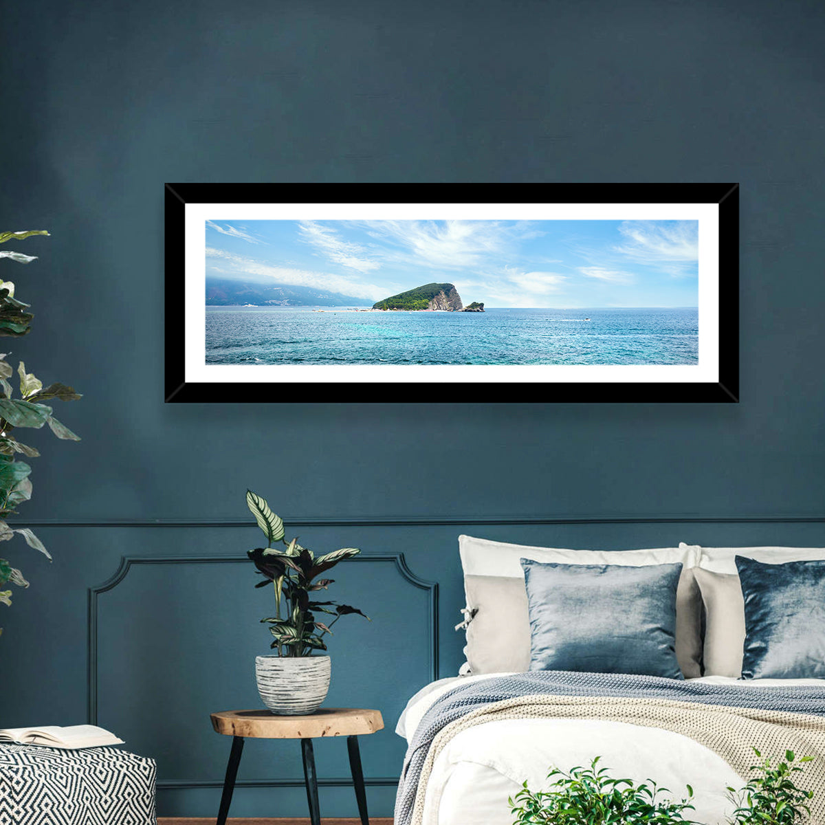 Budva Sea Cliff Wall Art